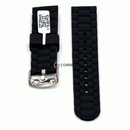 Каучуковий ремінець для годинника Casio чорний RKCA-015 - 10