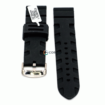 Каучуковий ремінець для годинника Casio чорний RKCA-016 - 10