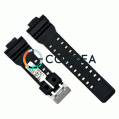 Каучуковий ремінець для годинника Casio G-Shock GA-100 GA-110 чорний RKCA-017 - 1