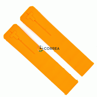 Каучуковий ремінець для годинника Tissot Т-Touch T013 T047 помаранчевий RКT-002