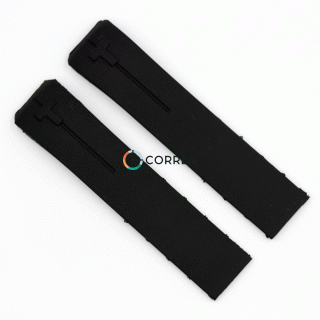 Каучуковий ремінець для годинника Tissot Т-Touch T013 T047 чорний RКT-003
