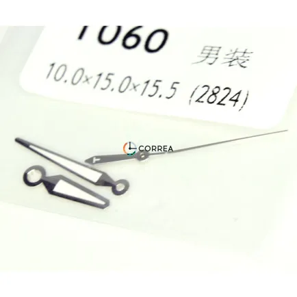 Стрілки для годинника Tissot T060 (Eta 2824) срібло FOB-044 - 5