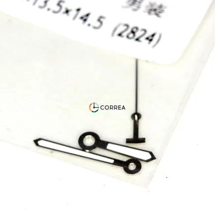 Стрелки для часов Tissot T049 (Eta 2824) серебро FOB-045 - 4