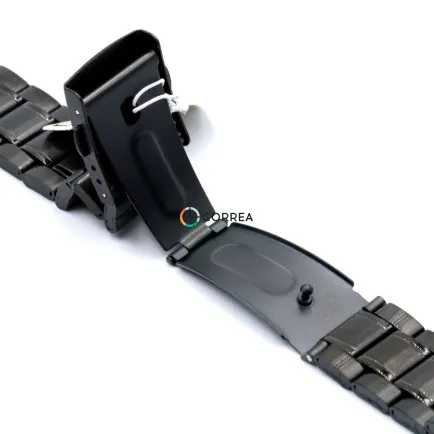 Браслет для годинника штампований чорний BK-031 - 7