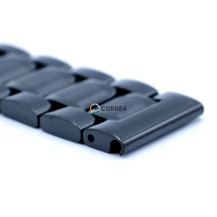 Браслет для часов литой черный BL-024b - 10