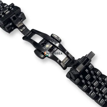 Браслет для часов литой черный Сorrea BL-103 - 9