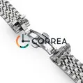 Браслет для часов литой белый Сorrea BL-103 - 3