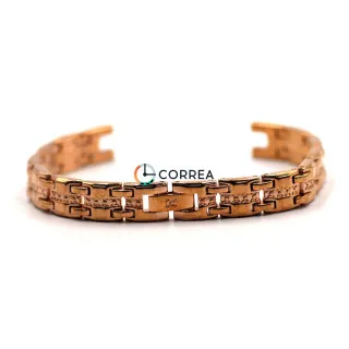 Браслет для чоловічих годинників Romanson RM8171TLRG червоне золото BR-090r