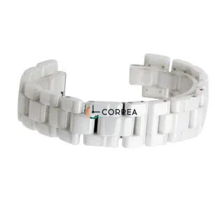 Керамический браслет для часов Chanel J12 белый BRC-001