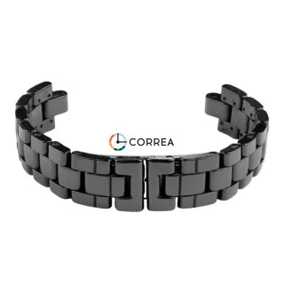 Керамический браслет для часов Chanel J12 черный BRC-002