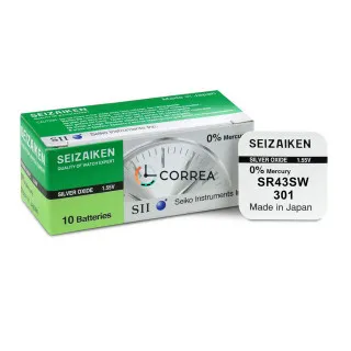 Батарейка Seizaiken SR43/301 BTV-Seiz