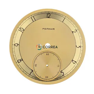 Циферблат для часов Молния золото CM-033
