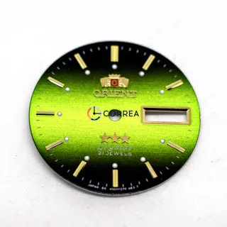 Циферблат для годинника Orient 3 Stars зелений CO-032
