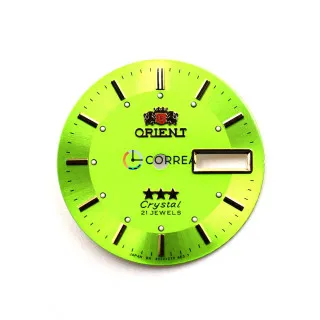 Циферблат для годинника Orient 3 Stars зелений CO-046