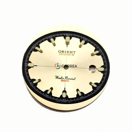 Циферблат для годинника Orient Titanum жовтий CO-055RN  - 4