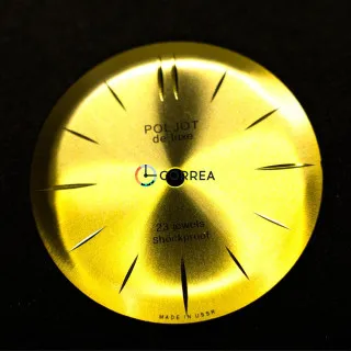 Циферблат для часов Poljot de Luxe золотистый CP-007
