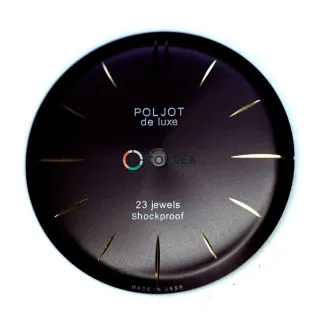 Циферблат для часов Poljot de Luxe черный CP-008