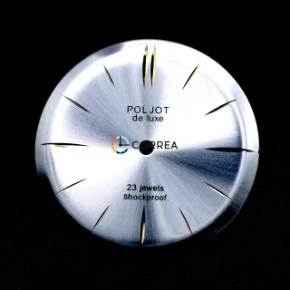 Циферблат для годинника Poljot de Luxe сріблястий CP-011