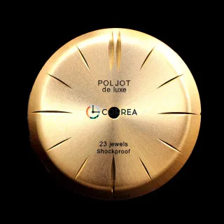 Циферблат для часов Poljot de Luxe золотистый CP-013