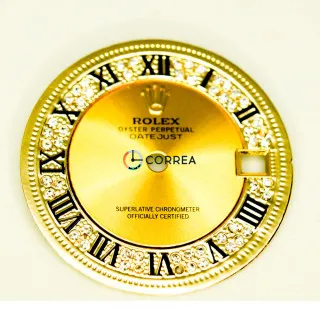 Циферблат для часов Rolex золотистий CRO-003
