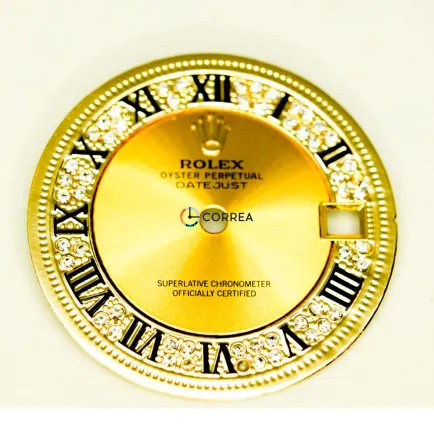 Циферблат для часов Rolex золотистий CRO-003 - 4