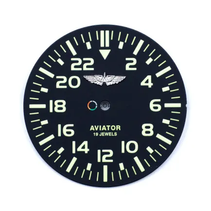 Циферблат для часов Штурманские Aviator (Ракета) черный CSH-008 - 4