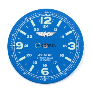 Циферблат для часов Штурманские Aviator (Ракета) синий CSH-009