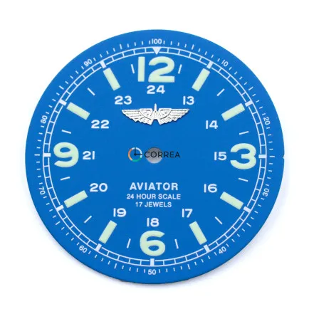 Циферблат для часов Штурманские Aviator (Ракета) синий CSH-009 - 4