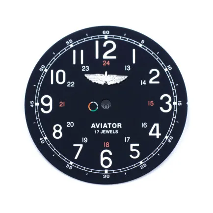Циферблат для часов Штурманские Aviator (Ракета) черный CSH-010 - 4