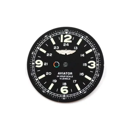 Циферблат для часов Штурманские Aviator (Ракета) черный CSH-015 - 4