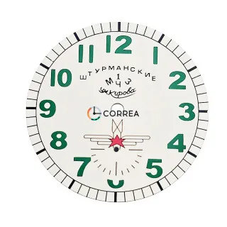 Циферблат для часов Штурманские (ЗИМ) белый CSH-023