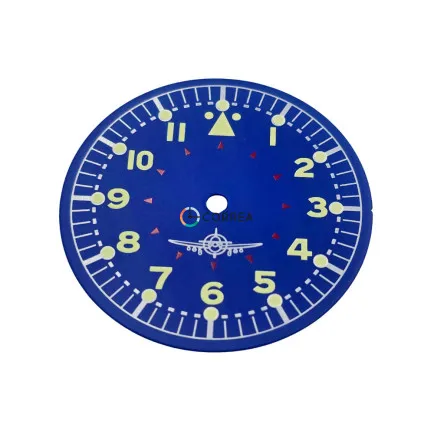 Циферблат для годинника Штурманські Aviator (Ракета) синій CSH-025 - 6