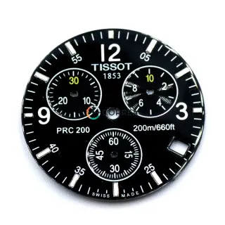 Циферблат для часов Tissot черный CT-004