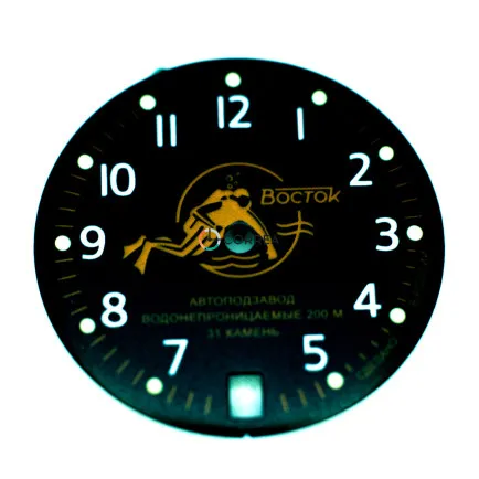 Циферблат для годинника Восток Амфібія чорний CVK-029 - 4