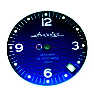 Циферблат для годинника Восток Амфібія синій CVK-030