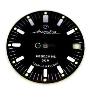 Циферблат для годинника Восток Амфібія чорний CVK-033