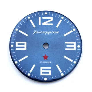 Циферблат для часов Восток Командирские синий CVK-067