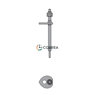 Колесо хронографа №8000 для механизма Eta C01.211