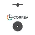 Промежуточное колесо часового счетчика №8616 для механизма Eta C01.211 - 1