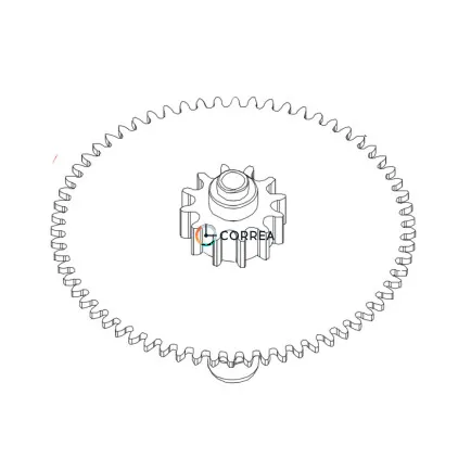 Центральное колесо с трибом 0224 184 для механизма Seiko NHxx - 4