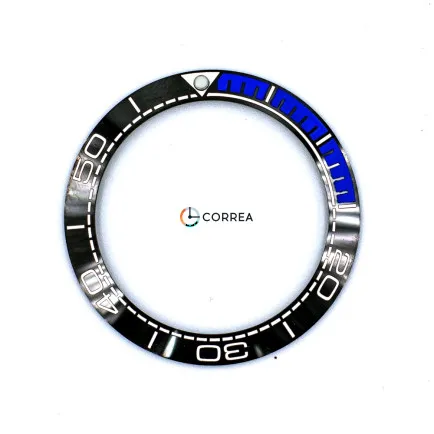 Керамический безель для часов Omega Seamaster Planet Ocean GMT Deep Black 46 мм черный с синим KBO-002 - 5