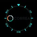 Керамическая накладка безеля для часов Omega Seamaster Planet Ocean 46 мм черная люменисцентная KBO-005 - 3