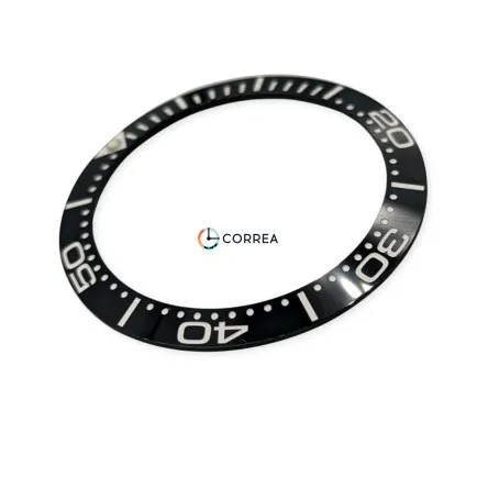 Керамическая накладка безеля для часов Omega Seamaster 300m 42 мм черная KBO-006 - 6