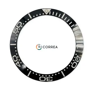 Керамічна накладка безелю для годинника Omega Seamaster 300m 42 мм чорна KBO-006