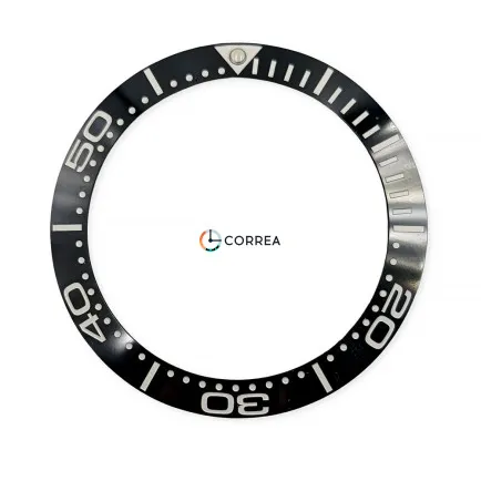 Керамическая накладка безеля для часов Omega Seamaster 300m 42 мм черная KBO-006 - 4