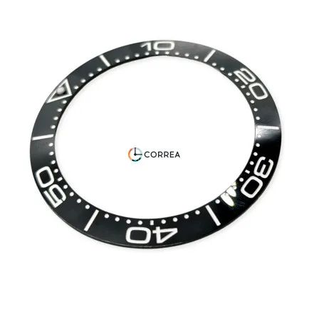 Керамическая накладка безеля для часов Omega Seamaster Planet Ocean 46 мм черная KBO-007 - 5