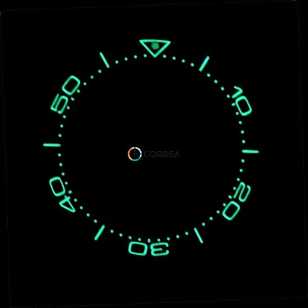 Керамическая накладка безеля часов Omega Seamaster 41 мм черная люменисцентная KBO-008 - 7