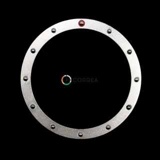 Алюминиевая накладка безеля для часов Seiko SKX007 SKX009 SKX011 серебро KBSA-006