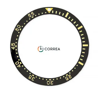 Керамічна накладка безеля для годинника Seiko SPB185 SPB187 чорно-помаранчева KBSK-002