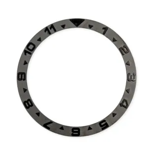 Керамічна накладка безеля для годинника Seiko SKX007 SKX009 чорна KBSK-003